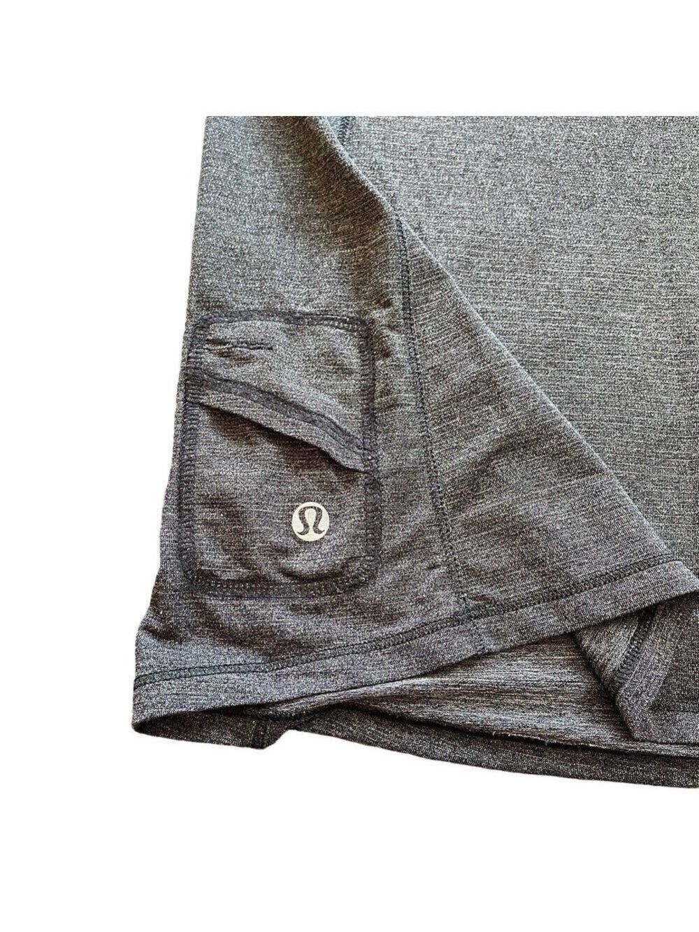 Lululemon Run Wild Short Sleeve Tech Shirt Reflective Gray Sz 4 Run Gym - Picture 3 of 6
